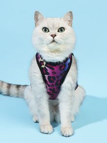 PETSIN 1 leopardmönstrad husdjursväst - Multifärgad - Visa 4