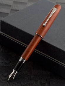 1入組木頭鋼筆 - 紅木色 - 查看 2