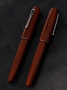 1入組木頭鋼筆 - 紅木色 - 查看 3