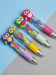2 piezas Bolígrafo en forma de búho al azar - Multicolor - Ver 1