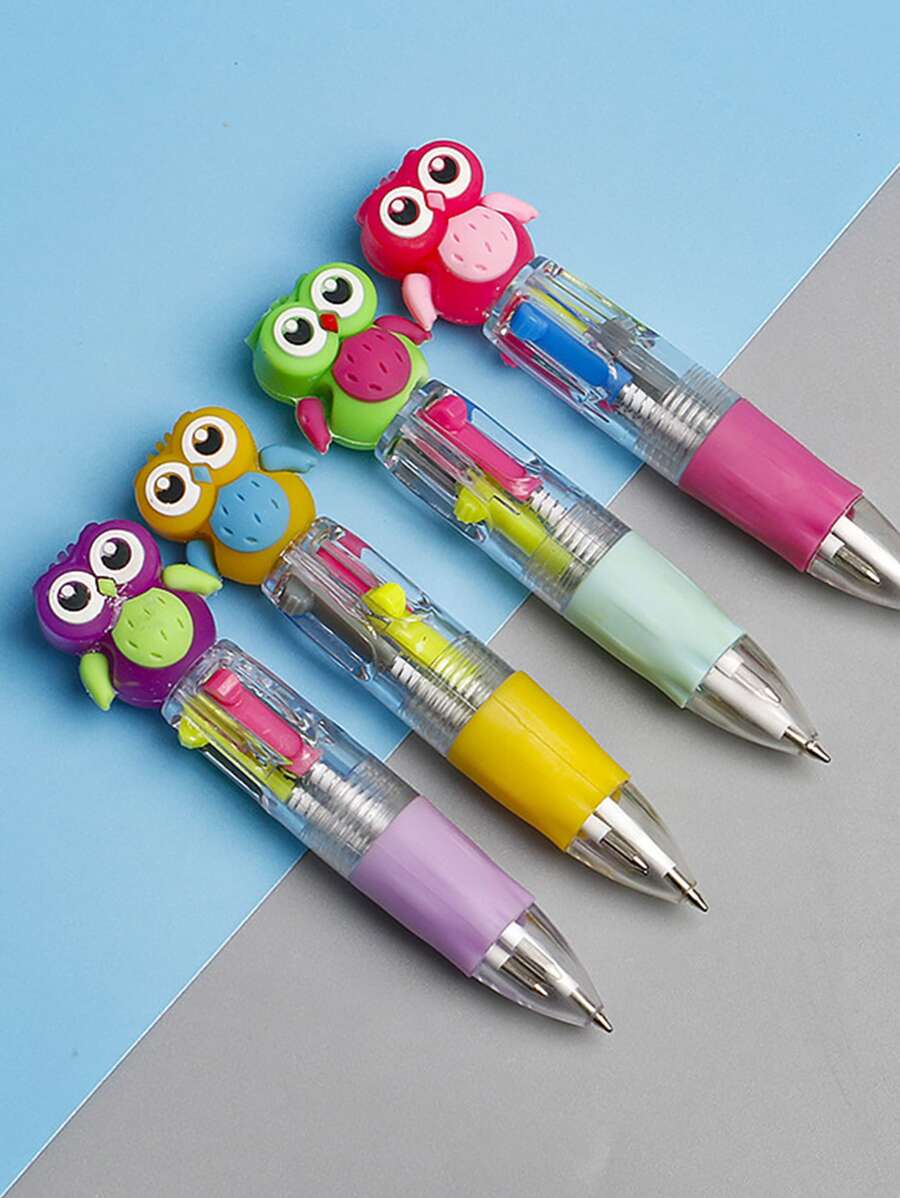 2 piezas Bolígrafo en forma de búho al azar - Multicolor - Ver 1