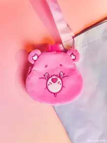 SHEIN X Care Bears 卡通熊设计包饰、欢呼熊、礼物 - 玫紅色 - 查看 2
