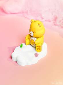 SHEIN X Care Bears Giá đỡ điện thoại hình hoạt hình - Màu vàng - Xem 3