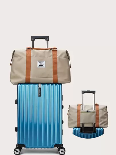 Two Tone Large Capacity Duffle Bag Travel Bag Luggage Bag Overnight Bag Carry On Bag Hand Bag Gym Bag For Work School Supplies School Stuff For Back To School For Student Handbag Handbags Weekend Bag Hand Bags For Holiday Outdoor For Business Vacation Hospital For Men And Women Unisex Back To School School Bag Travel Essentials Travel Organizer For Beach Summer Vacation For Suitcase Duffel Bag For Luggage College Bag Luggage Bags Weekender Bag Hospital Bag Winter Back To School Supplies