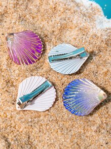 4 cái Vỏ Kẹp Tóc Trang Trí - Nhiều màu - Xem 2