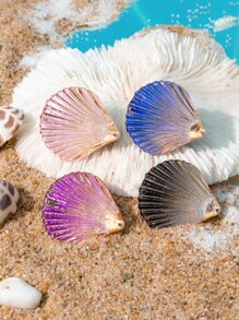 4 cái Vỏ Kẹp Tóc Trang Trí - Nhiều màu - Xem 3