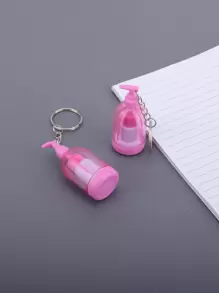 1pc Bottle Design Retractable Ballpoint Pen - Blue - View 1