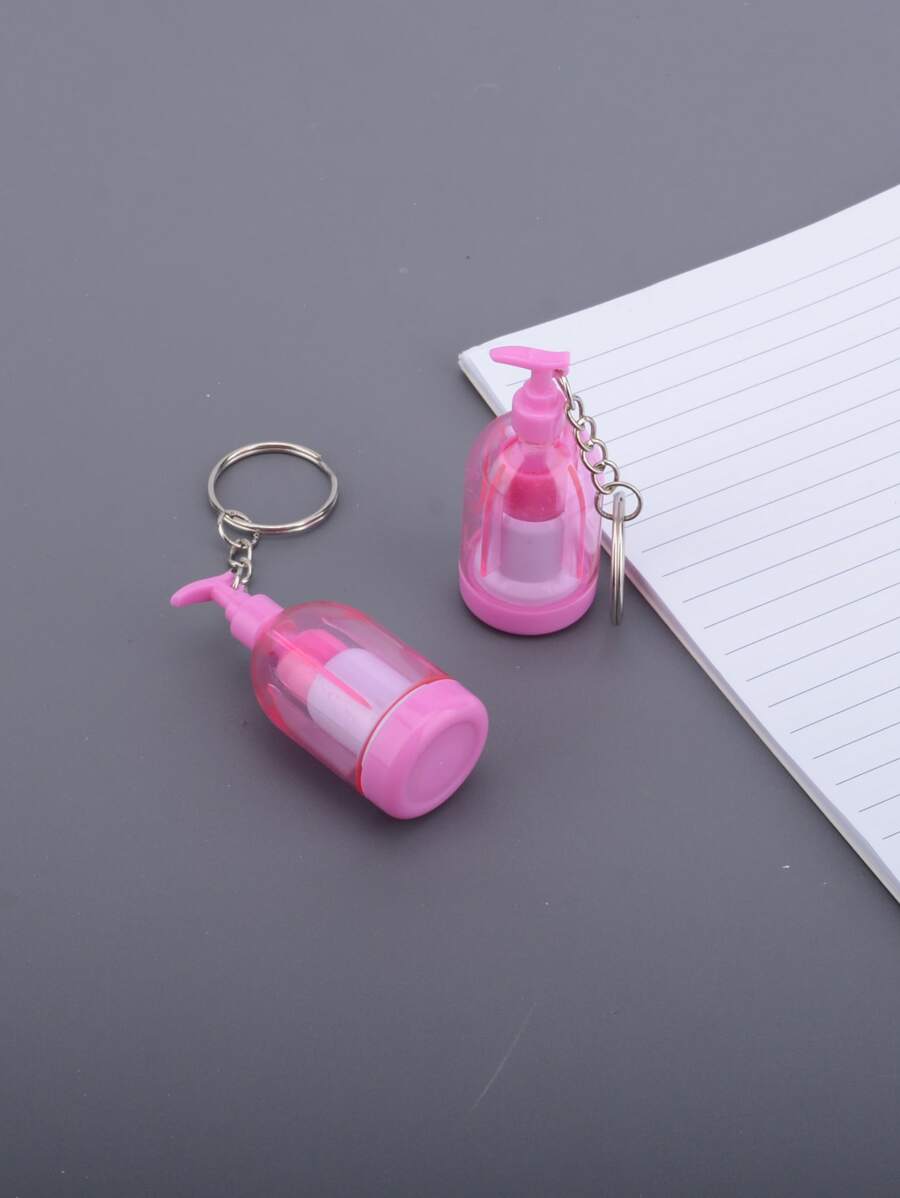 1pc Bottle Design Retractable Ballpoint Pen - Blue - View 1