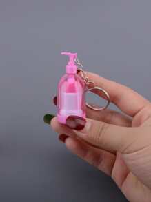 1pc Bottle Design Retractable Ballpoint Pen - Blue - View 4