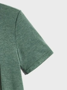 Manfinity RebelGame Men Slogan Graphic Tee - Green - View 3