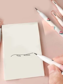 1入組桃子樣式隨機接片鉛筆帶1袋筆芯