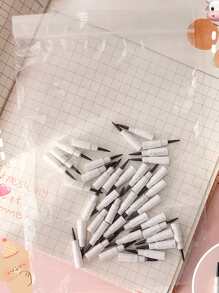 1入組桃子樣式隨機接片鉛筆帶1袋筆芯