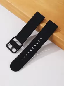 St.siabe 1pc Classic Buckle Plain Silicone Watch Band With Quick Release Spring Bar For Men And Women, Suitable For Quartz Watch, Mechanical Watch, Compatible With Samsung And Huawei Smart Watch Band With 20mm 22mm Width As A Gift For Students Returning To School - View 1
