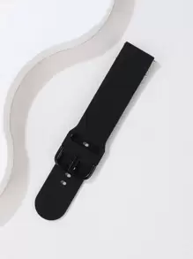 St.siabe 1pc Classic Buckle Plain Silicone Watch Band With Quick Release Spring Bar For Men And Women, Suitable For Quartz Watch, Mechanical Watch, Compatible With Samsung And Huawei Smart Watch Band With 20mm 22mm Width As A Gift For Students Returning To School - View 2