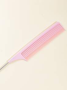 WANMEI 1pc Professional Hairdressing Comb, Salon Styling Comb, Anti-Static Pointed Tail Comb, Precision Sectioning Comb, Teasing Comb, Ideal For Hairstyling, Salon, Travel - Pink - View 5