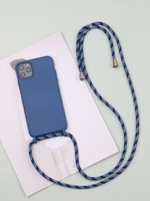 Funda de móvil unicolor con acollador - azul real - Ver 2
