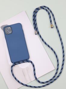 Funda de móvil unicolor con acollador - azul real - Ver 3