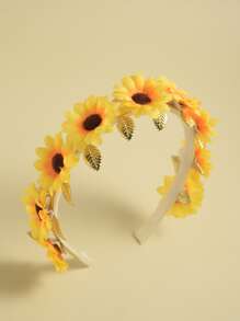 Sunflower Decor Headband Is Suitable For Daily Travel, Dating And Vacation Boho,Hairband,Hair Hoop Headbands - Yellow - View 1
