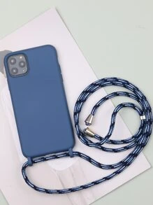 Funda de móvil unicolor con acollador - azul real - Ver 5