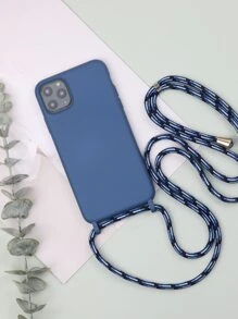 Funda de móvil unicolor con acollador - azul real - Ver 6