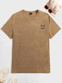 Manfinity VCAY Men Expression Print Tee - Camel - View 1