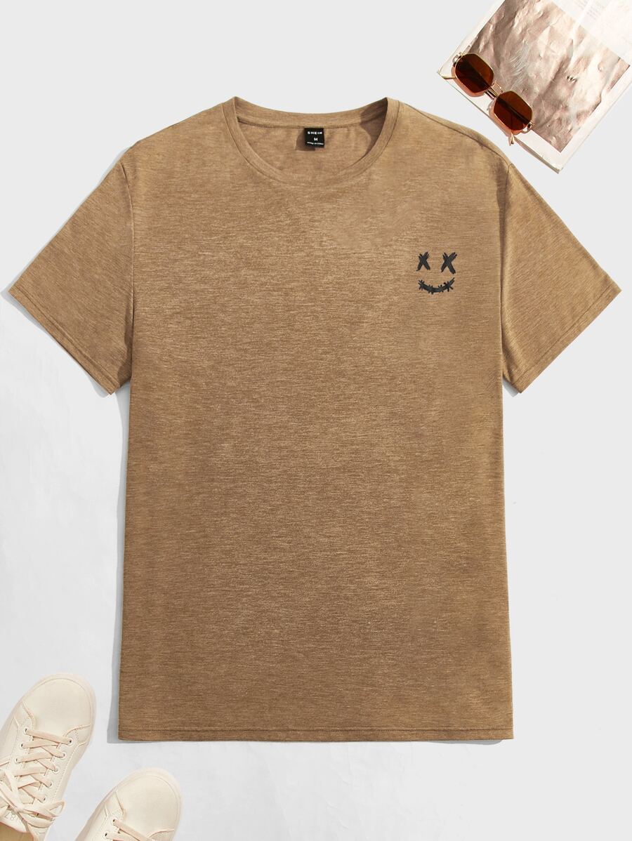 Manfinity VCAY Men Expression Print Tee - Camel - View 1