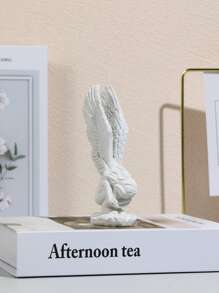 1 件翅膀细节图形装饰工艺品最佳礼物 - 白色 - 查看 2