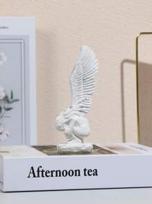 1 件翅膀细节图形装饰工艺品最佳礼物 - 白色 - 查看 4