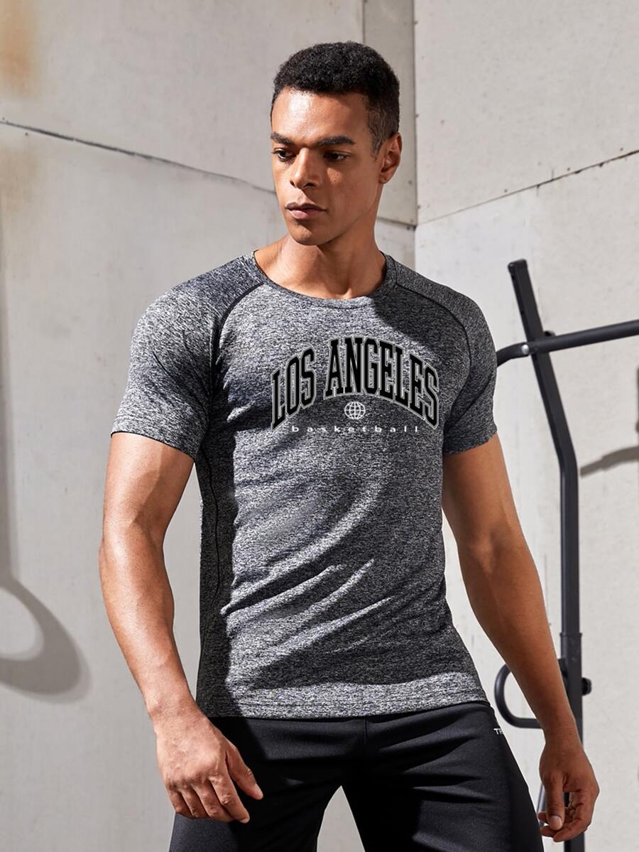 Áo Tees & Tanks Thể thao Nam - Màu xám đen - Xem 1