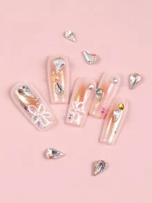 20 piezas Decoración de uñas con diseño de gota de agua - Multicolor - Ver 3