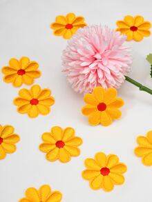 10入組花貼布 - 金色 - 查看 4