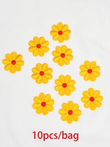 10入組花貼布 - 金色 - 查看 5