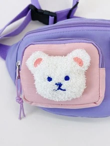 Niñas Riñonera con diseño de dibujos animados de dos tonos - Multicolor - Ver 7