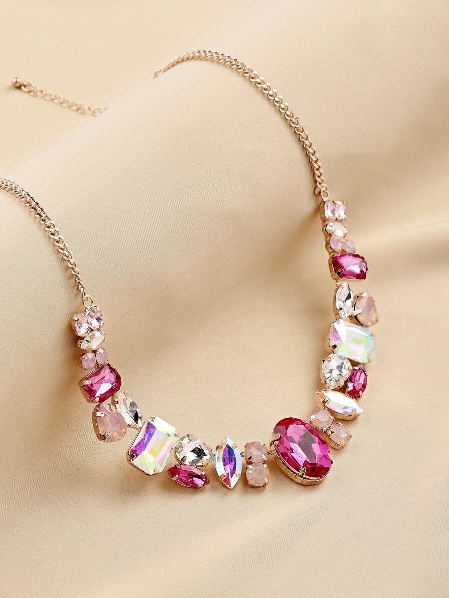 Rhinestone Decor Necklace | SHEIN USA