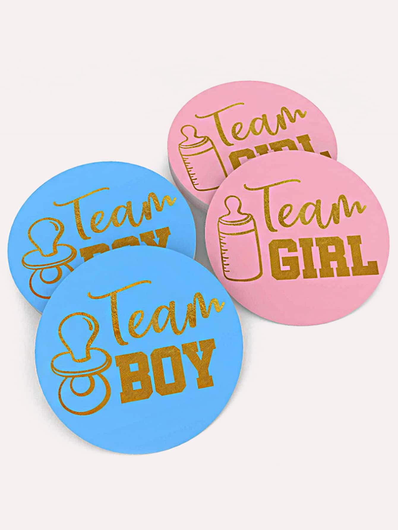 24入組標語圖案禮物貼紙 - 彩色 - 查看 1