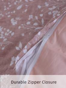 Funda de edredón sin relleno con patrón de planta - Multicolor - Ver 4