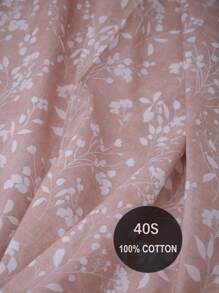 Funda de edredón sin relleno con patrón de planta - Multicolor - Ver 5