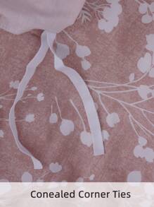 Funda de edredón sin relleno con patrón de planta - Multicolor - Ver 6