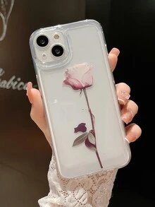 vỏ điện thoại trong suốt hình hoa hồng - Nhiều màu - Xem 1