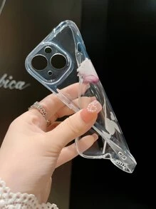 vỏ điện thoại trong suốt hình hoa hồng - Nhiều màu - Xem 4