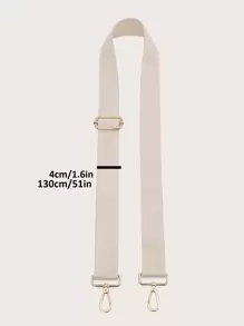 極簡包帶，包配件，DIY配件，可調節替換肩帶，時尚耐用 - 米色 - 查看 3