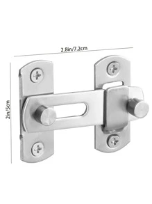 1 pieza Candado de acero inoxidable - Plateado - Ver 3