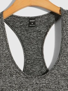 Manfinity NXTstreet Tops Nam Đắp vá màu trơn Giải trí - Màu xám đen - Xem 4