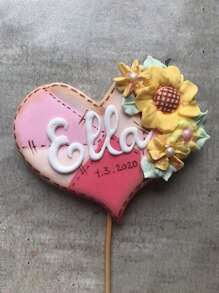 1个心形饼干模具，不锈钢创意银色饼干压模，适用于烘焙、情人节派对、家居装饰、家居礼品 - 銀色 - 查看 2