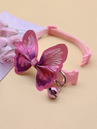 1pc Bow-knot Decor Pet Collar