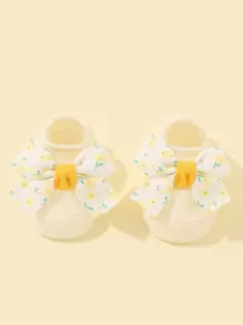 Bebé 1 par Calcetines con diseño de lazo - Multicolor - Ver 1