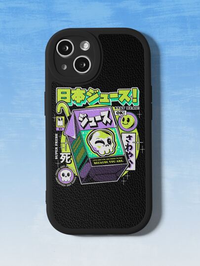 Ilustrata Anime Skeleton Pattern Phone Case