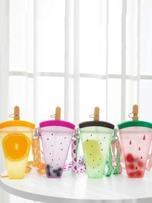 1 pieza Vaso con diseño de fruta - Multicolor - Ver 2