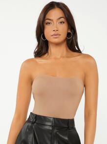 SHEIN BASICS Women Tops/Summer - Apricot - View 4