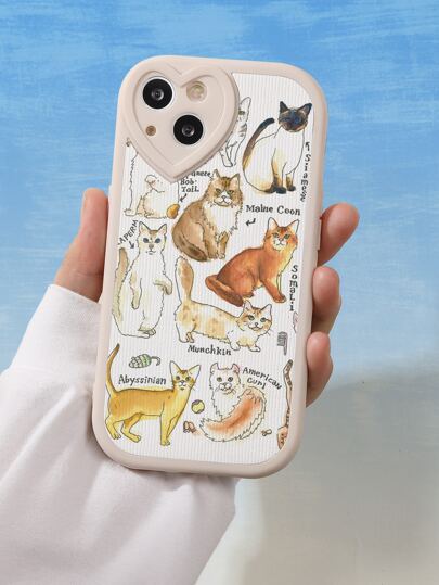 JOLLY by Jiajia Coque de téléphone portable à motif de chat